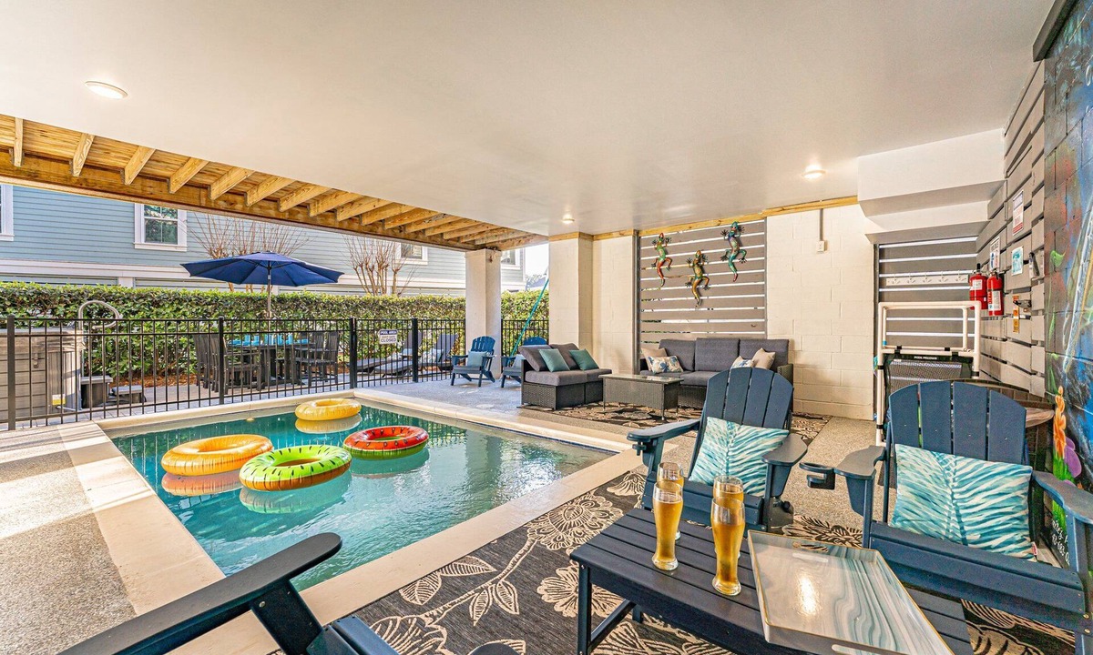 Folly Field House | 128 Luxury Hilton Head Beach Rental w/Heated Saltwater Pool, Hot Tub, Elevator