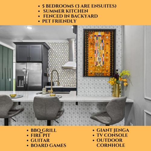 Orlando Villa | 5 Bdr 4,5 Bth Villa - Pool Table - Fenced Yard