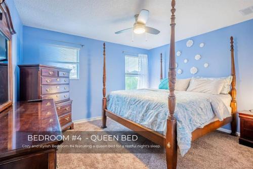 Windwood Bay House | 5 Bedroom Villa l 10 min to Disney l Themed Rooms