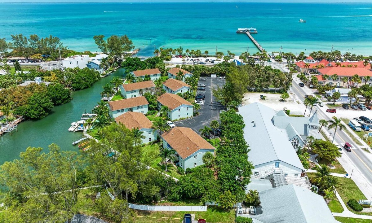 Anna Maria Condo | Bayou Breeze Amazing Waterfront Condo on Pine Ave with Dock and Water Views