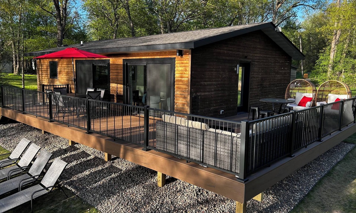 Grey Eagle Township Cabin | Big Birch Lake Cabin & Shoreline Bunkhouse - Dock, Sunset Views, Family Friendly