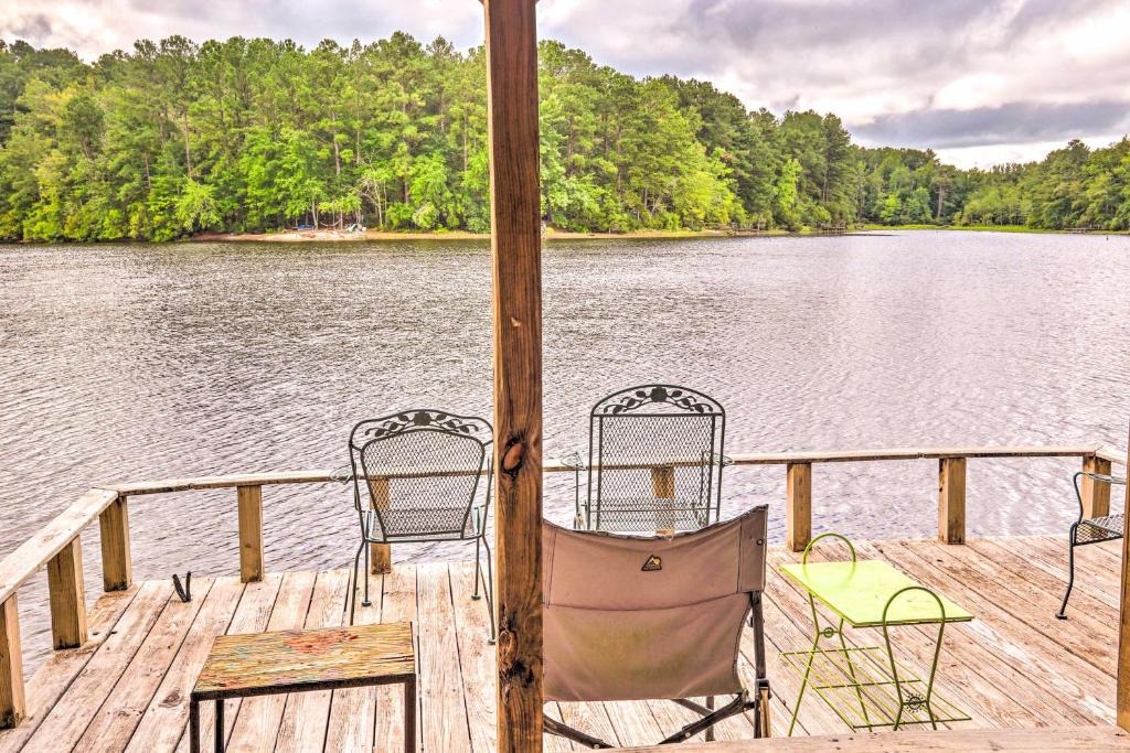South Carolina Lakes & Blackwater Rivers House | Cheery Swansea Home on Calmont Pond w/Dock!