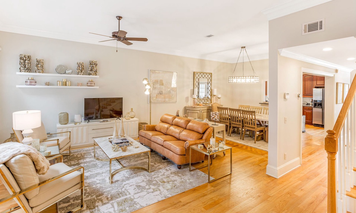 Historic Downtown Savannah House | Chic Townhome One Block From Forsyth w/Large Garage by Lucky Savannah