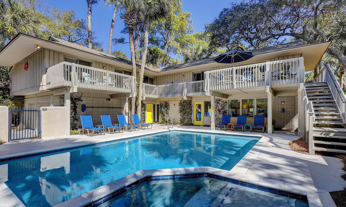 Oceanside House | DOG FRIENDLY Five Bedroom Sea Pines Home with Private Pool - 2nd Row Ocean