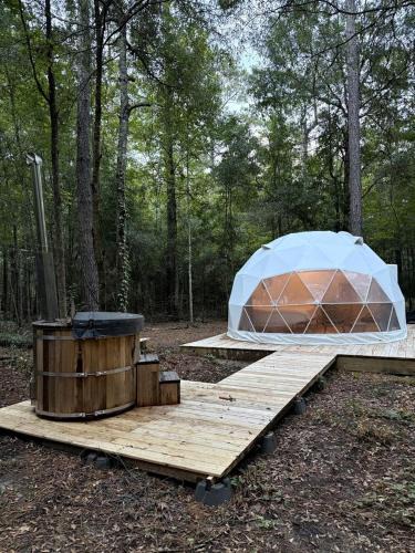 Ruffin Other | Dome Tent Retreat with Private Wood-Fired Hot Tub in Branchville, South Carolina