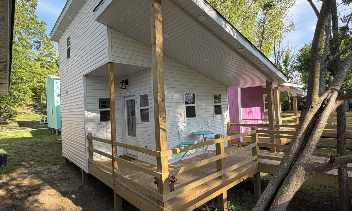Cape Girardeau Cottage | European Inspired Lofted Cottage in Tiny Home Village