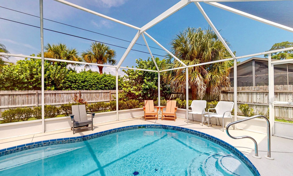Sebastian Highlands House | Family-Friendly Sebastian Escape — Screened Private Pool, BBQ Grill & Outdoor Patio! 🌴