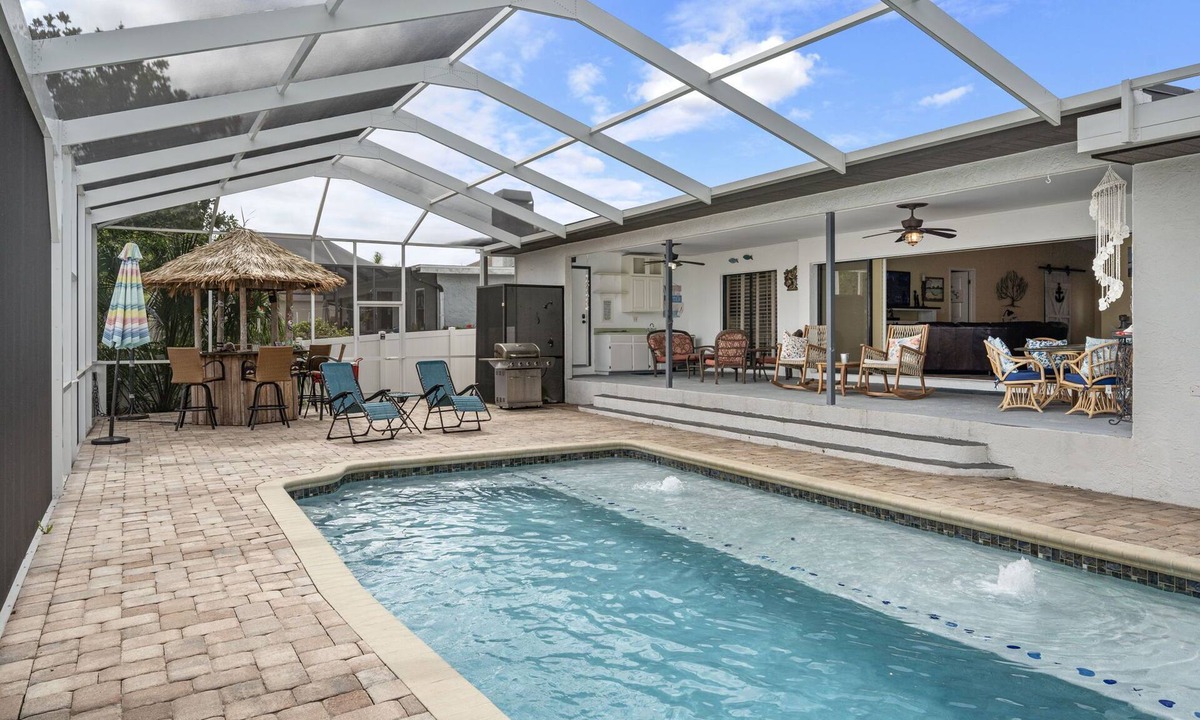 Apollo Beach House | Gray Dolphin — Waterfront Home with Heated Saltwater Pool, Dock & Kayaks