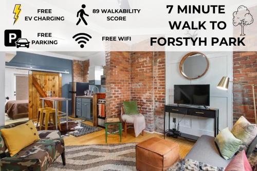 Savannah Victorian District House | Historic Artsy Condo - 7min Walk to Forsyth Park