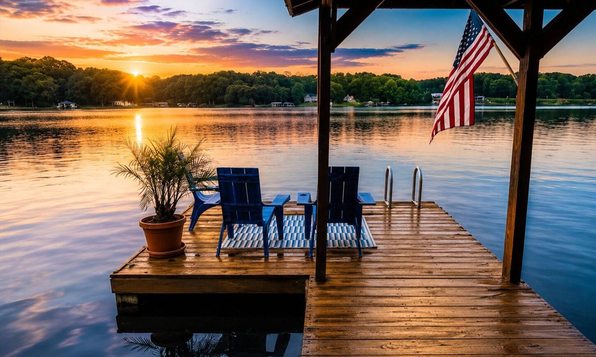 Bracey House | Lake Gaston Waterfront Home: Dock, Hot Tub, Kayaks, Firepit, Dogs Welcome