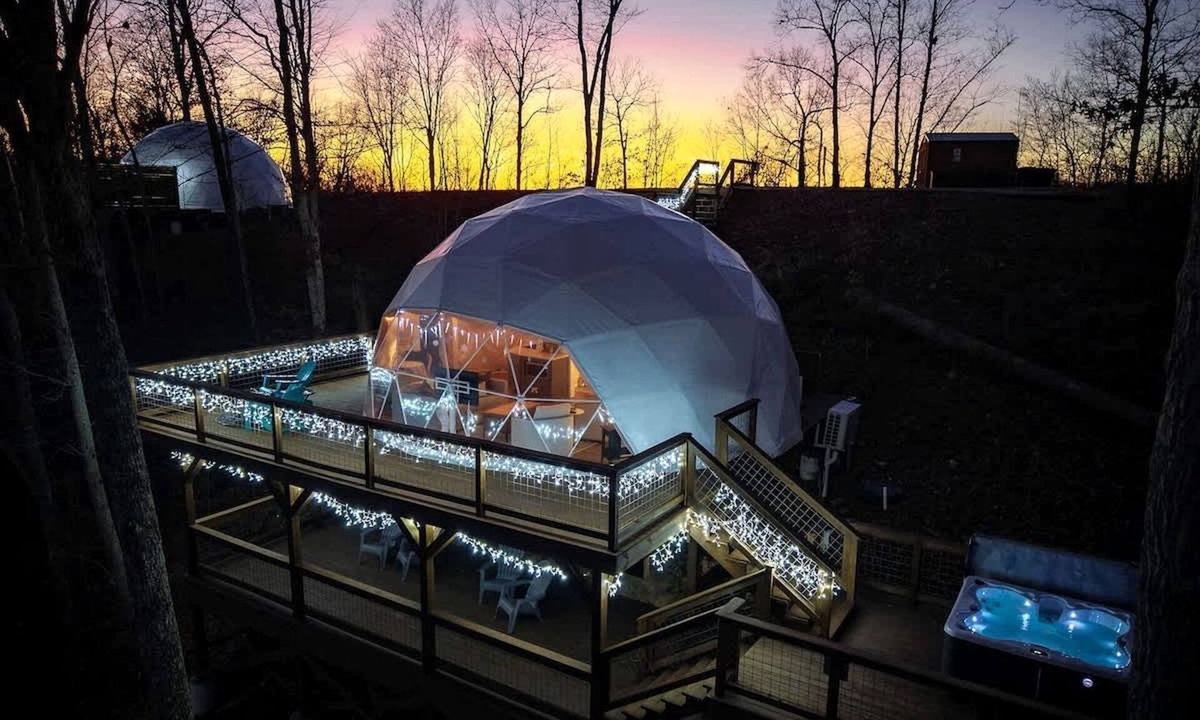 Smithville Cabin | Lakefront Dome with Private Deck and Amazing Hiking Trails in Tennessee