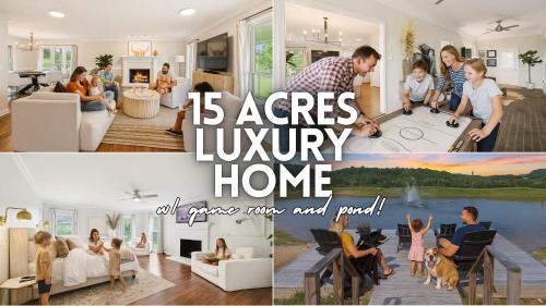 Thompson's Station House | Luxury Farm House with Game room & Outdoor Retreat