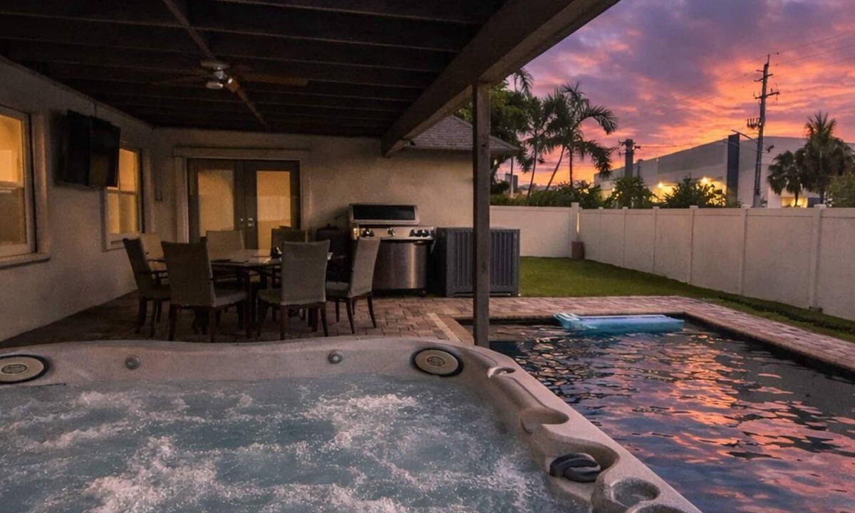 Deerfield Beach House | Modern 3BR Pool Home + Hot Tub Near Beach