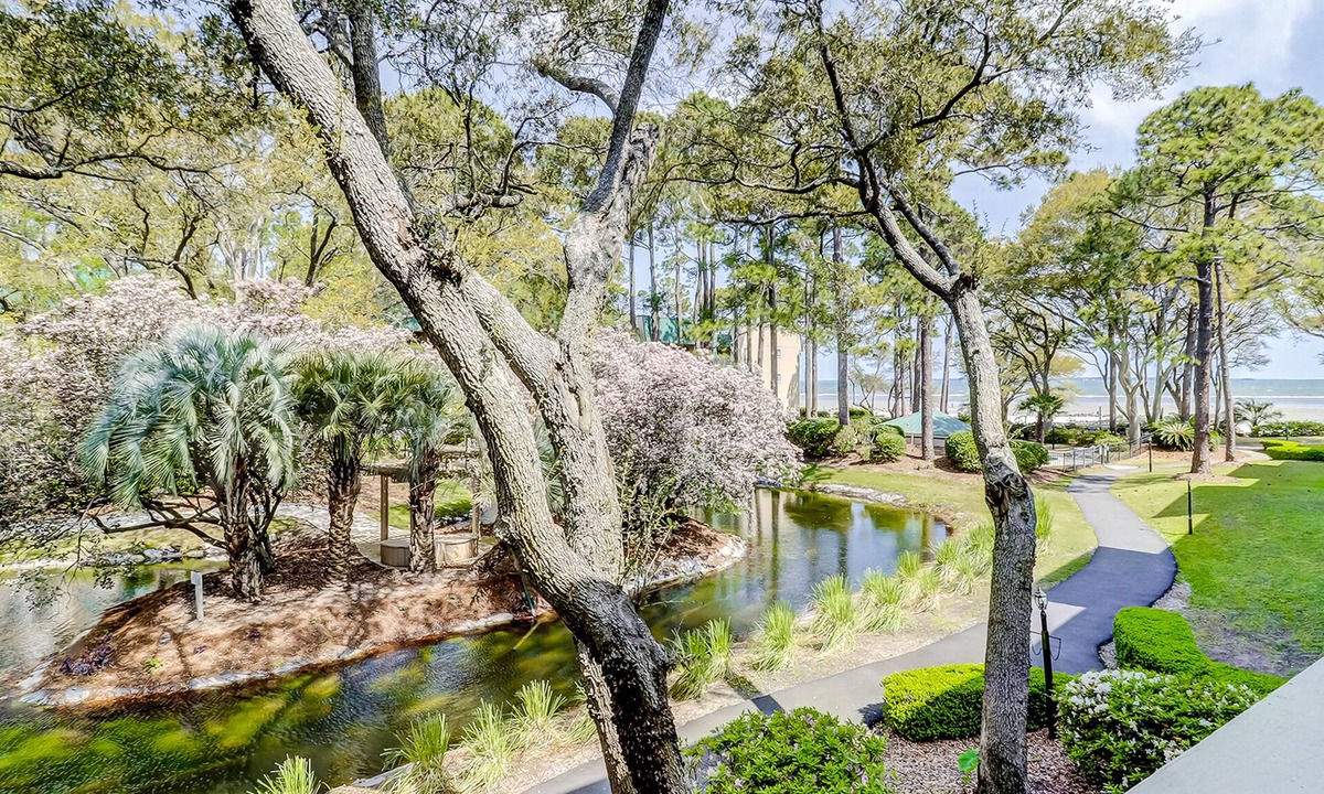 Palmetto Dunes Condo | Oceanview condo at Port Royal with pools, tennis, & beach access