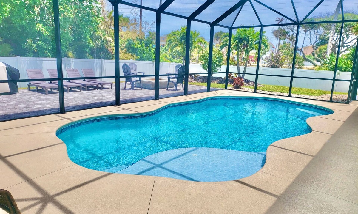 Melbourne Beach House | Perfect Beach House with Private Heated Pool, Walking Distance to the Beach
