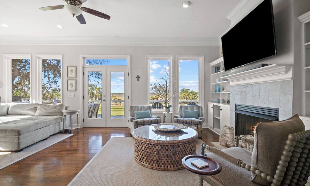 Sweetgrass House | Pet Friendly, Along 7th Green Ocean Creek Golf Course, Marsh Views - 186 Davis Love