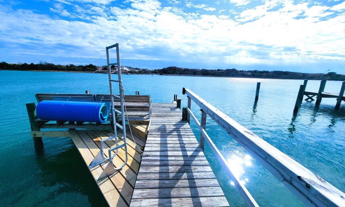 Cedar Point House | Private cottage at the end of the road with hot tub, swim mat, kayaks, and a your private dock, 3 miles to the beach.
