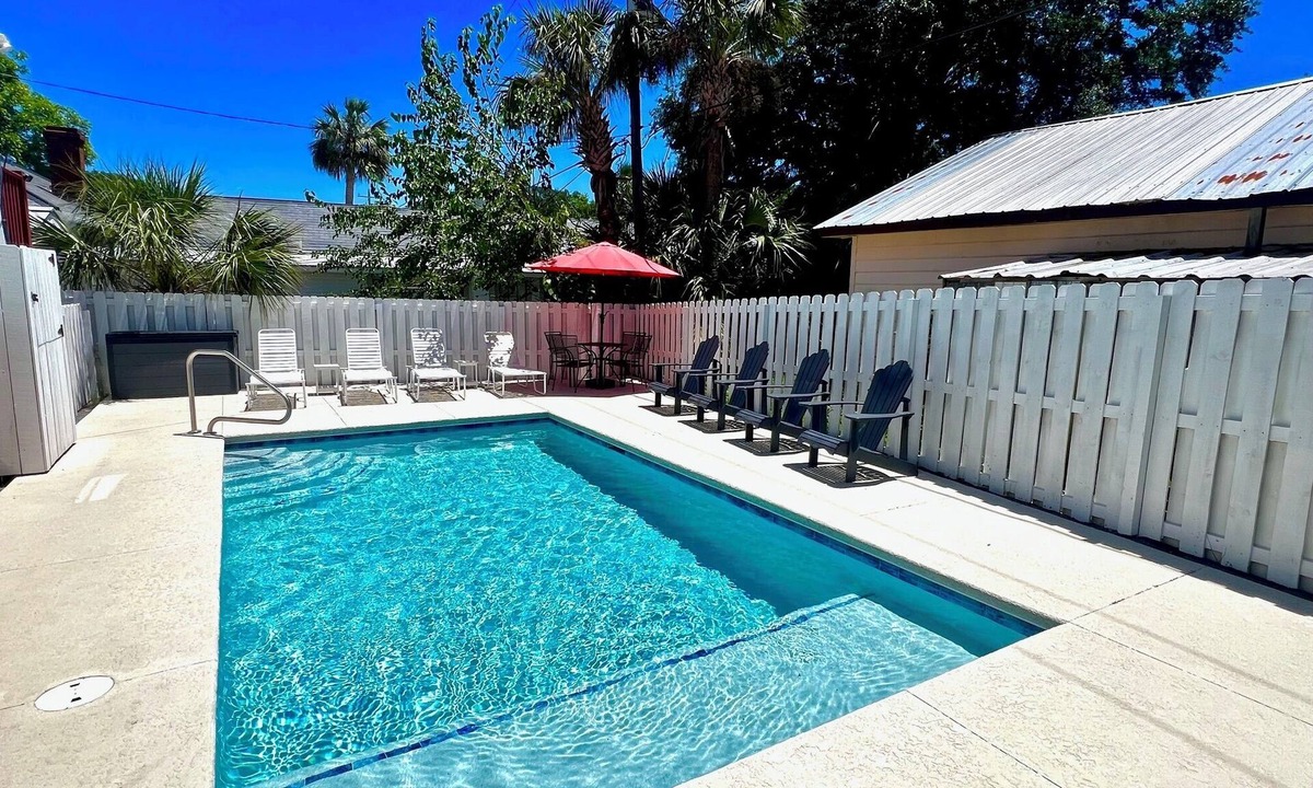 Tybee Island House | Private Heated Pool - 1 Block from the Beach!