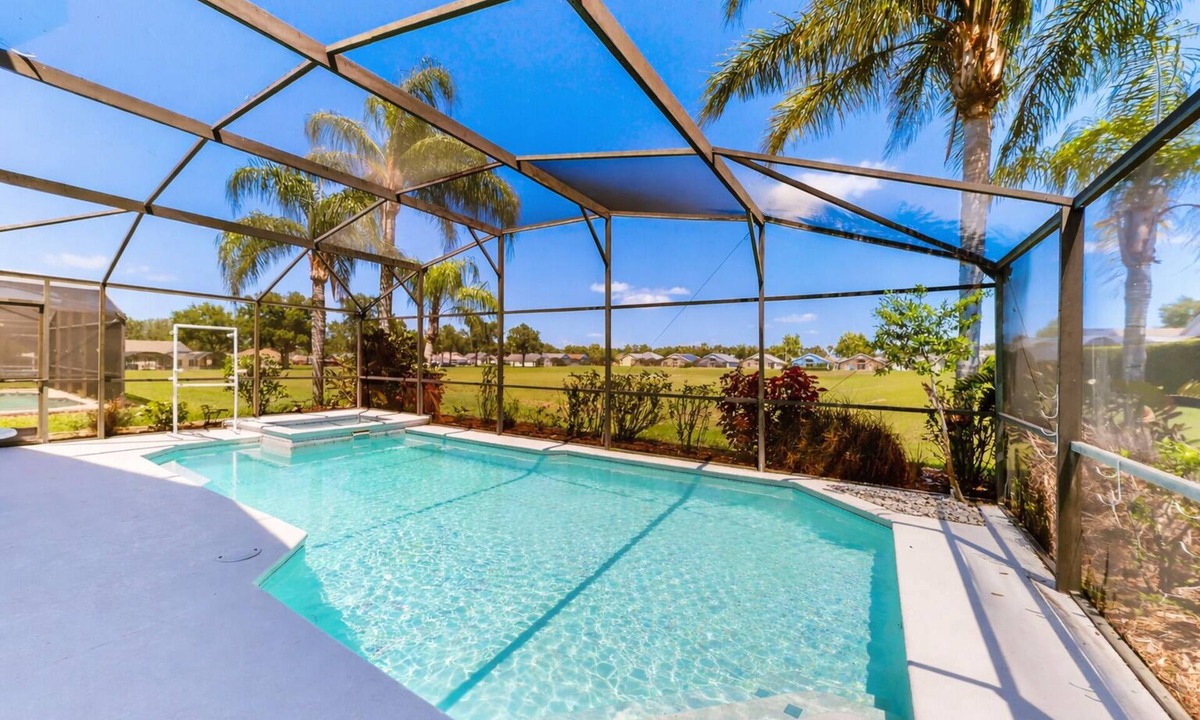 Westridge House | Private pool home with spa, screened patio, central AC, & washer/dryer
