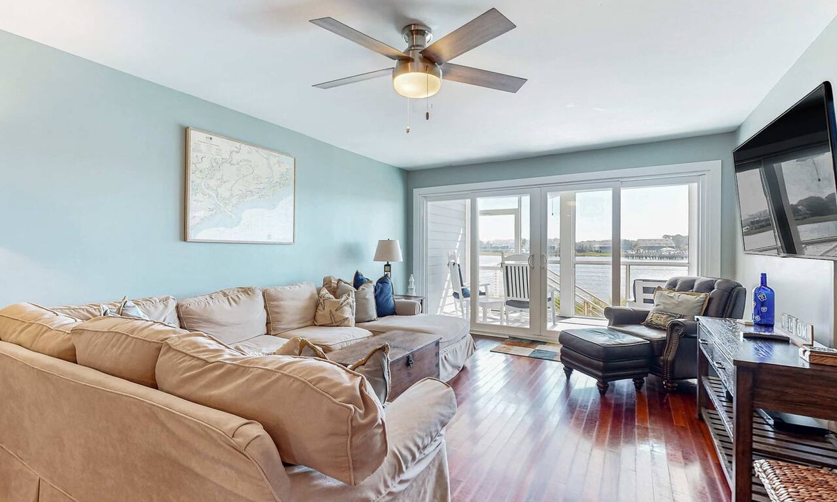 Folly Beach Condo | Riverfront condo near Folly Beach with balcony, views, outdoor pool & tennis