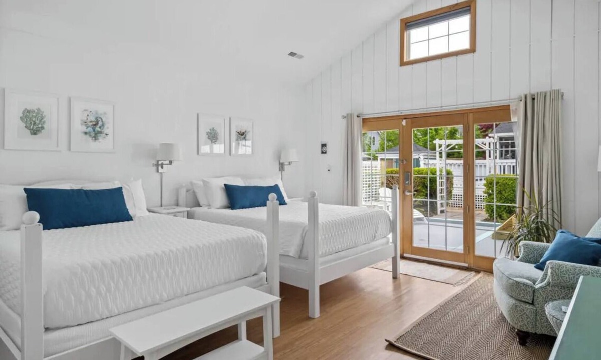 Rehoboth Beach Hotel | Sandpiper Room — Spacious Coastal Luxury with a Private Garden Patio