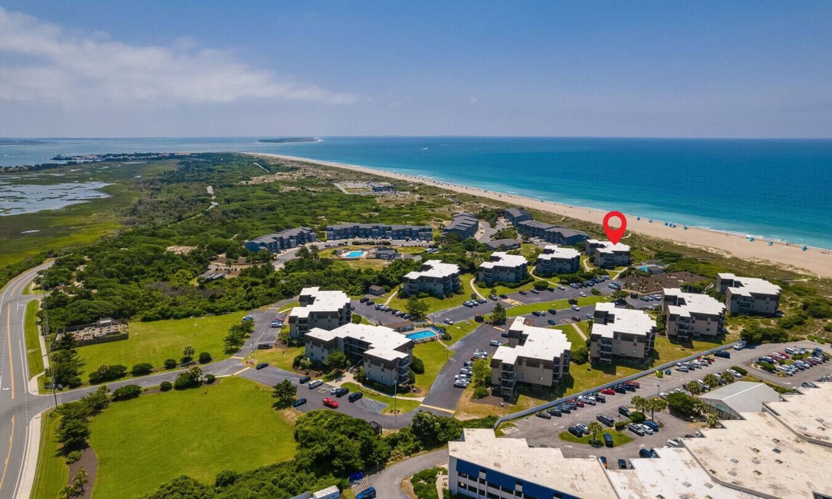 Morehead City Condo | Seascape: Ocean Views Pool Steps to Beach, Affordable Family Friendly Getaway