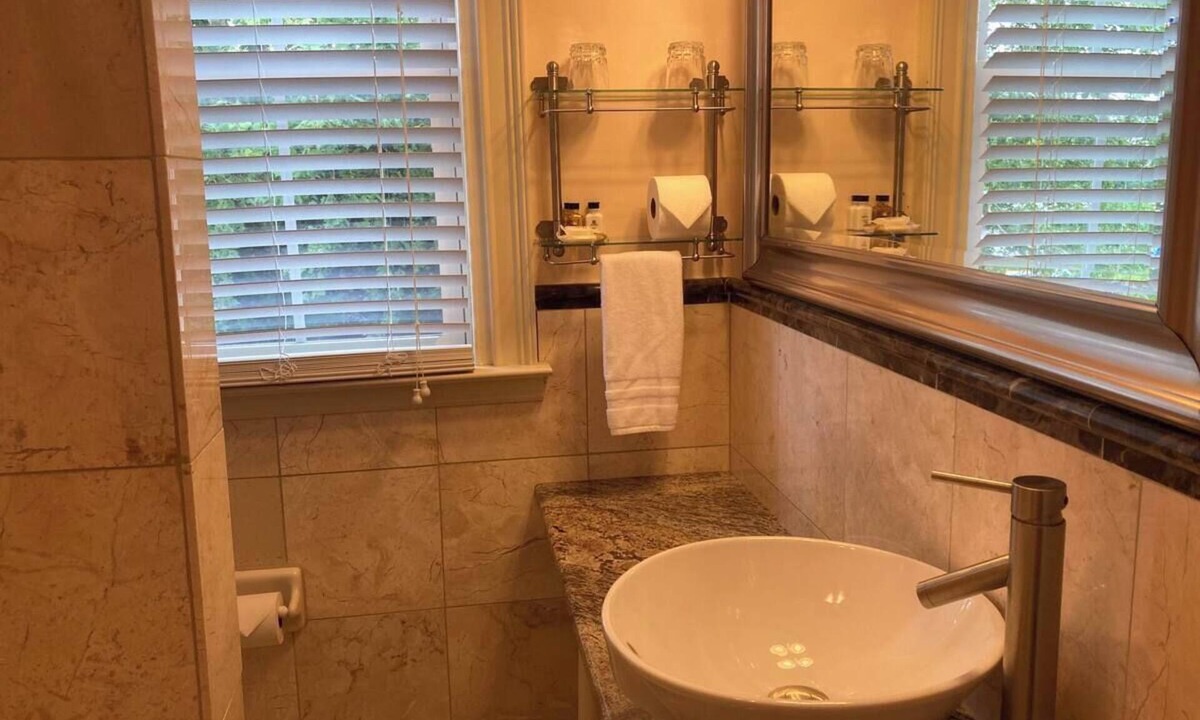 Aiken House | Suite #2 - Queen Bed with Jetted Tub & Marble Bath