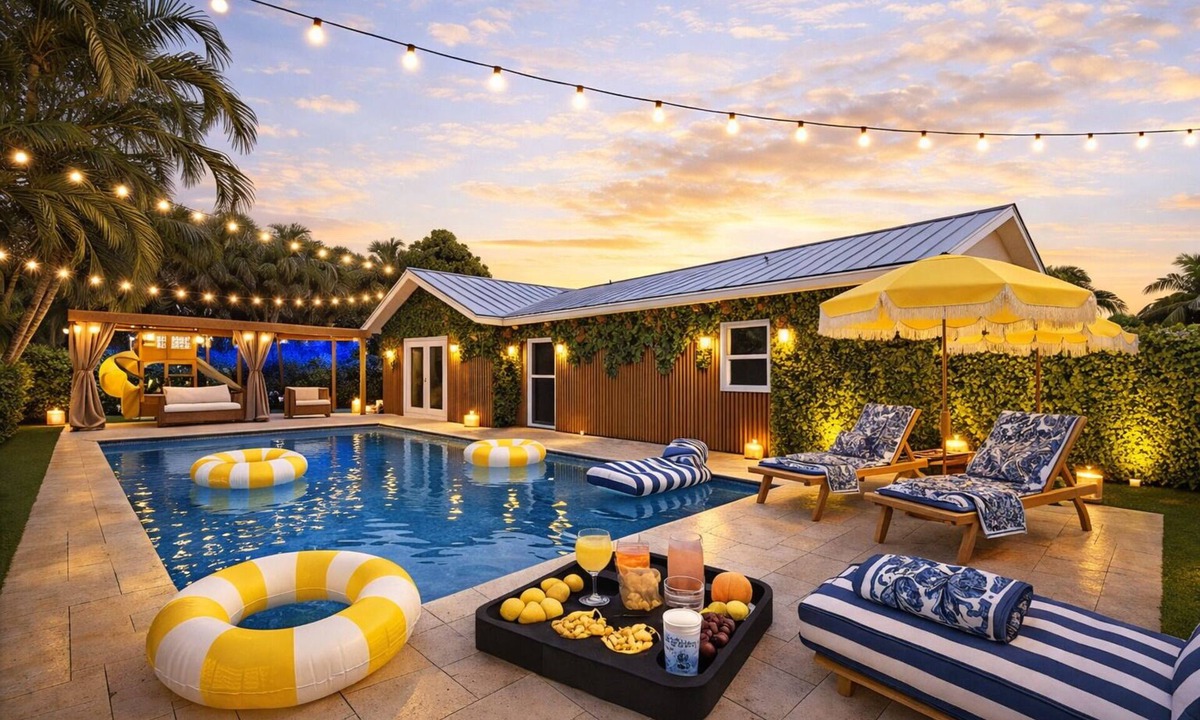 Tropic Palms House | Summer Specials: Resort Backyard, Pool, Golf, Kids Playground, near Beach
