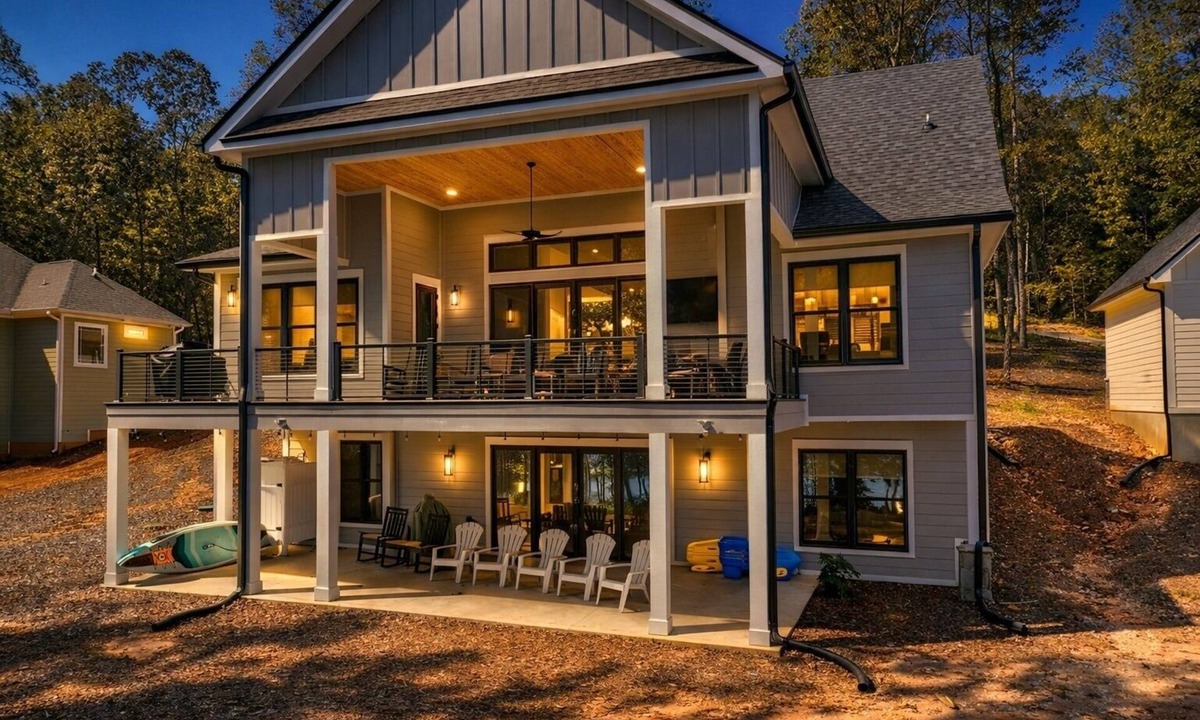 Seneca House | The Bark Shed Lake House with boat dock