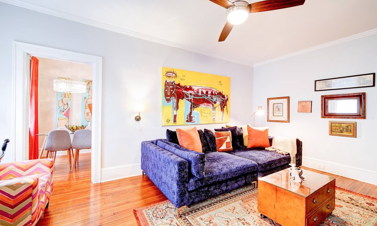 Charlotte Condo | The Home Collection: Historic Elizabeth 1BR Residence · King Suite · Near Uptown