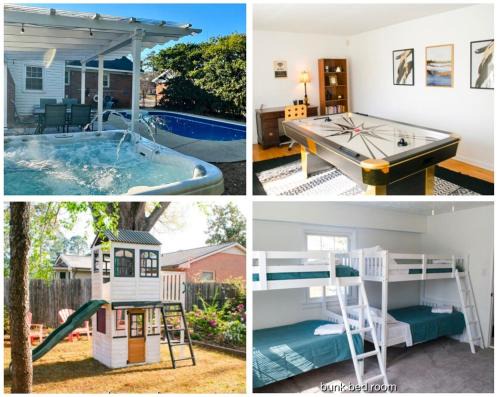 Terry Sanford House | Ultimate Family Getaway Private Pool and Hot Tub