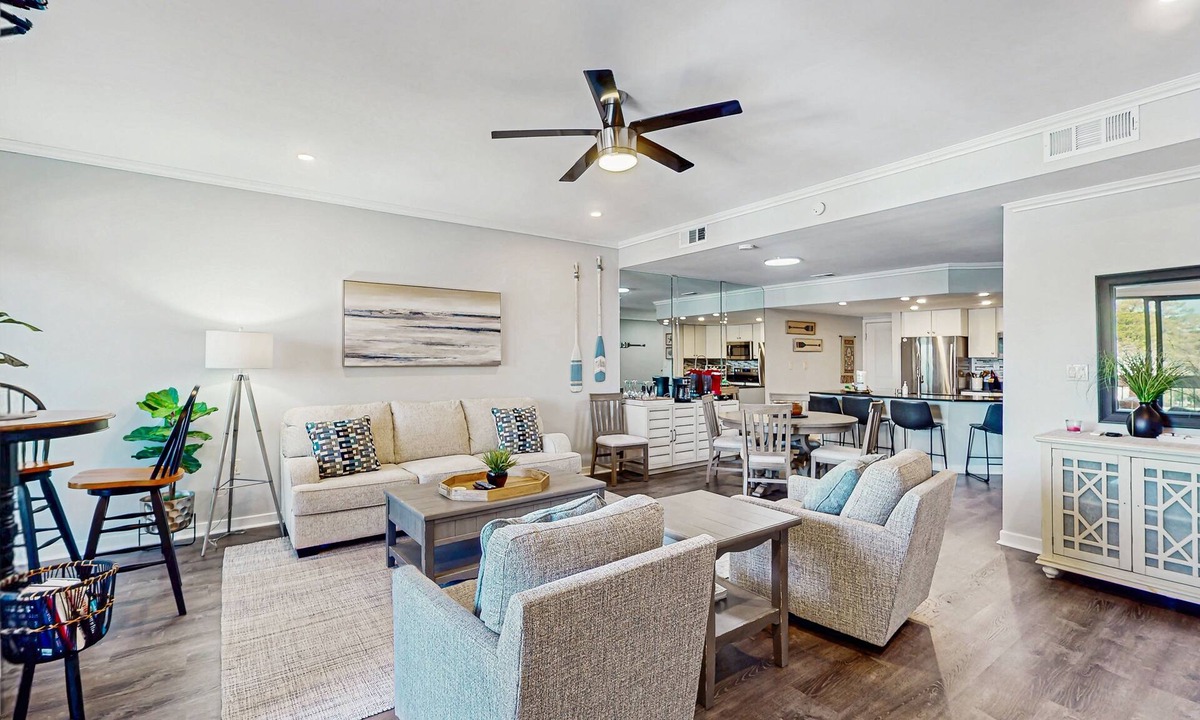 Shelter Cove Villa | Waterfront, dog-friendly condo at Shelter Cove with pool, deck & harbor view