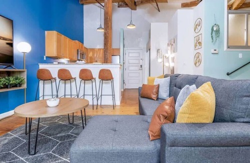 Downtown Apartment | 100 Year-Old Historic Brick 2BR Loft |Large Patio2