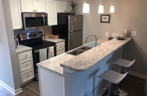 Little River Condo | 2 BR 2 Bath 1st floor condo with a water view, 10 min from beach
