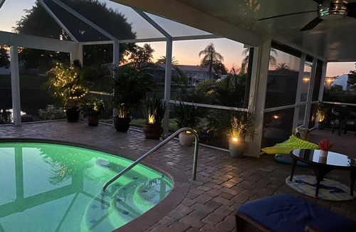 North Port House | 3 Bedroom Waterfront Home w/Heated Saltwater Pool!