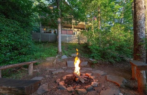 Tuckasegee Cabin | 3BR Lakefront w/Dock, Hot Tub, Game Room + EV
