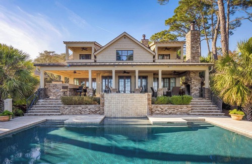 Oceanside House | 5 bedroom oceanfront home in Sea Pines with a pool & unbeatable views!