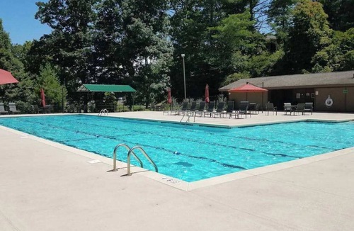 Brevard House | All-seasons Connestee Falls cabin with lake, pool, & athletic courts - fireplace