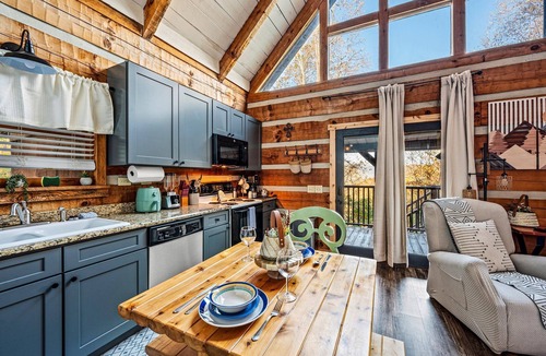 Townsend Cabin | Amazing Spring View! Pool, King Bed, Hot Tub, Xbox
