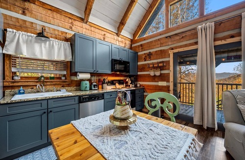 Townsend Cabin | Amazing Spring View! Pool, King Bed, Hot Tub, Xbox