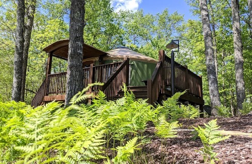 Bryson City Cabin | Appalachian Glamping in this Lovely Yurt Rental for Three in North Carolina