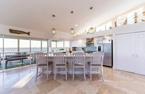 Whitney Beach House | Bay beauty with heated pool, spa, games, ping pong