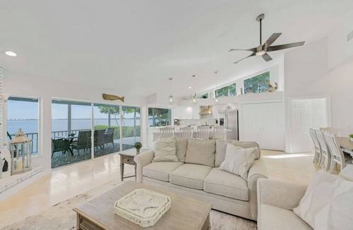 Whitney Beach House | Bay beauty with heated pool, spa, games, ping pong