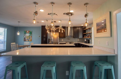 Indian Harbour Beach House | Beachside 4BR 3BA, Chef’s Kitchen, Heated Saltwater Pool, No Smoking, one level