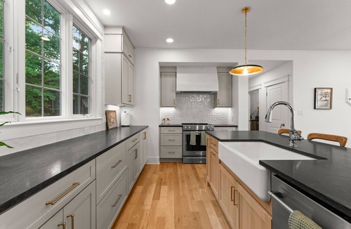 Denver House | Beautiful 5 Bedroom Lake-Front Home with Heated Saltwater Pool, Spa, and Dock