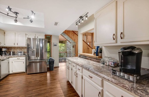 Pisgah Forest House | Boulder Ridge Mountaintop Home w/Views & Hot Tub