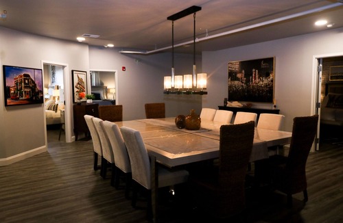 Seneca Apartment | Boutique hotel in historic downtown Seneca. Room #1, Queen/King combo.