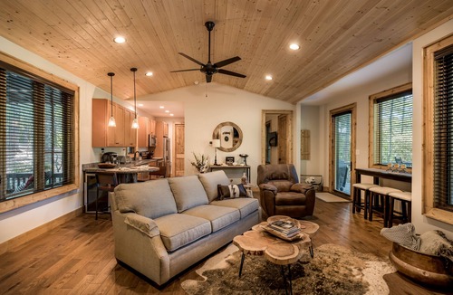 Glenville House | Branding Iron: Serene Pondfront Escape Near Panthertown Valley | Firepit + Fenced Yard