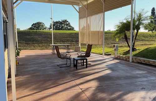 Deer Creek RV Rental | Class A RV pad in very active senior community with golf, pools, tennis, hottubs