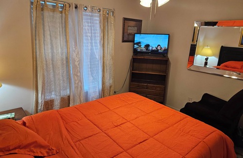 Indian Trail House | Clean Bedroom in a Single Family Home for One Guest Only. Room A
